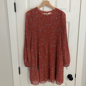 Wilfred daydreamer Burgundy Floral Dress